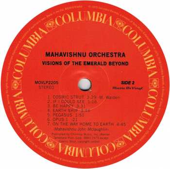 LP Mahavishnu Orchestra: Visions Of The Emerald Beyond
