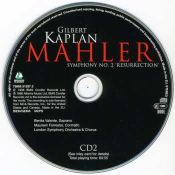2CD The London Symphony Orchestra: Symphony No. 2 'Resurrection'