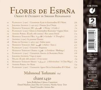 CD Mahmoud Turkmani: Flores De España - Orient & Occident In Spanish Renaissance