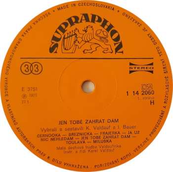 LP Valdaufinka: Jen Tobě Zahrát Dám