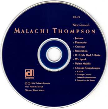 CD Malachi Thompson: New Standards