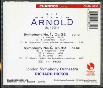 CD The London Symphony Orchestra: Symphonies No.1 & No.2