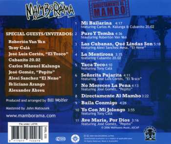 CD Mamborama: Directamente Al Mambo