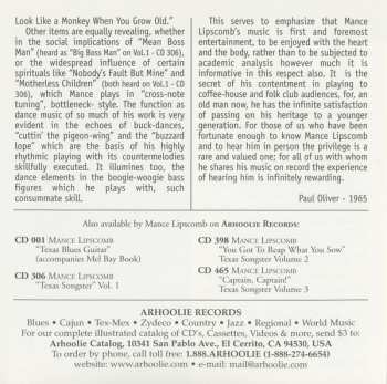 CD Mance Lipscomb: Live! At The Cabale: Texas Songster – Vol. 4