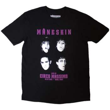 Merch Måneskin: Tričko Live At Circo Massimo 2022 Faces