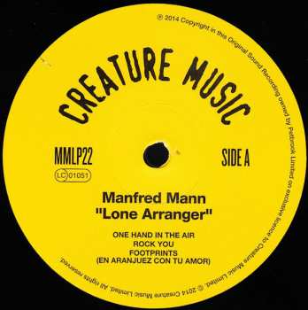 2LP Manfred Mann: Lone Arranger
