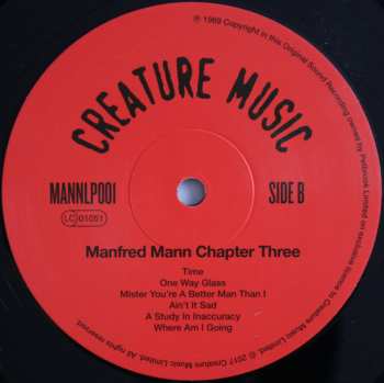 LP Manfred Mann Chapter Three: Manfred Mann Chapter Three