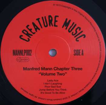 LP Manfred Mann Chapter Three: Volume Two