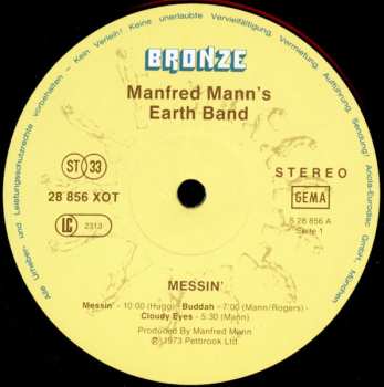 LP Manfred Mann's Earth Band: Messin'
