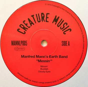 LP Manfred Mann's Earth Band: Messin'