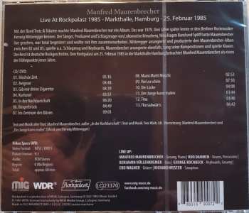CD/DVD Manfred Maurenbrecher: Live At Rockpalast 1985