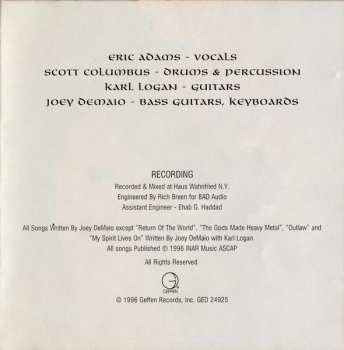 CD Manowar: Louder Than Hell