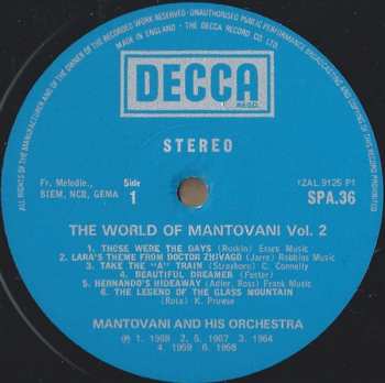 LP Mantovani And His Orchestra: The World Of Mantovani Vol. 2