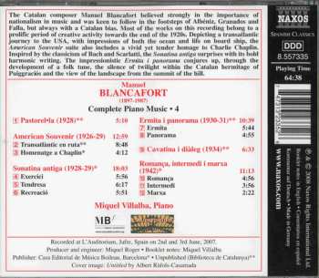 CD Manuel Blancafort: Complete Piano Music • 4