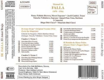 CD Manuel de Falla: El Amor Brujo - El Retablo De Maese Pedro