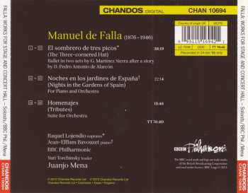CD Manuel de Falla: Nights In The Gardens Of Spain / The Three-cornered Hat / Homenajes