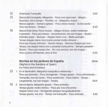 CD Manuel de Falla: Nights In The Gardens Of Spain / The Three-cornered Hat / Homenajes