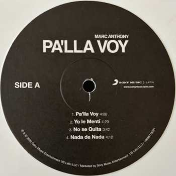 LP Marc Anthony: Pa'lla Voy CLR | LTD