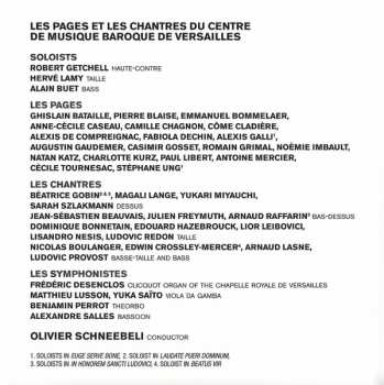 CD Olivier Schneebelli: Vêpres Pour Saint Louis