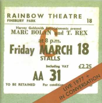 2CD Marc Bolan: Live 1977 + In Conversation