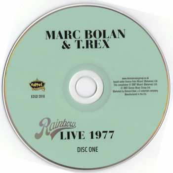 2CD Marc Bolan: Live 1977 + In Conversation