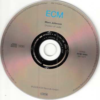 CD Marc Johnson: Shades Of Jade