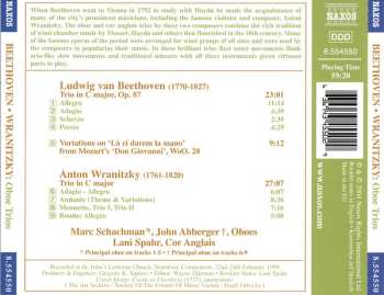 CD Marc Schachman: Beethoven/Wranitzky - Oboe Trios