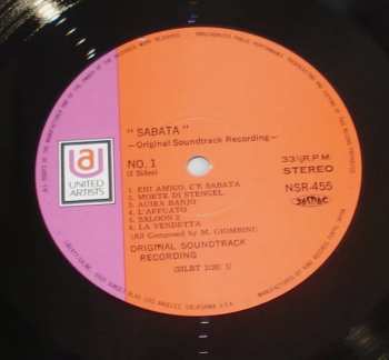 LP Marcello Giombini: 西部悪人伝 = Sabata