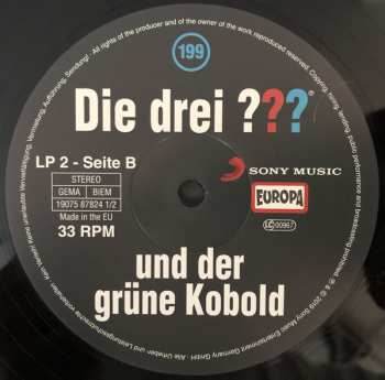 2LP Marco Sonnleitner: Die Drei ??? 199 - Und Der Grüne Kobold 