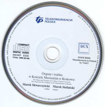 CD Marek Stefański: The Organ And Trumpet In St. Mary's Church In Cracow