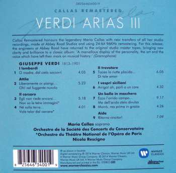 CD Maria Callas: Arias From Aida, Attila, Un Ballo In Maschera, I Lombardi, I Vespri Siciliani, Il Corsaro, Il Trovatore