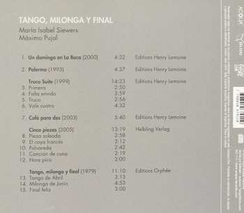 CD Maximo Diego Pujol: Tango, Milonga Y Final (Obras Para Dos Guitarras De Máximo Pujol)