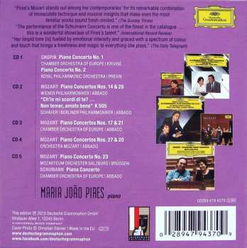 5CD/Box Set Maria-João Pires: Complete Concerto Recordings On Deutsche Grammophon