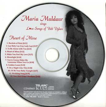 CD Maria Muldaur: Sings Love Songs Of Bob Dylan - Heart Of Mine