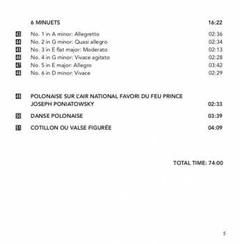 CD Maria Szymanowska: Complete Dances For Solo Piano