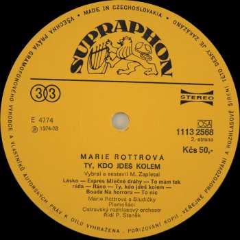 LP Marie Rottrová: Ty, Kdo Jdeš Kolem