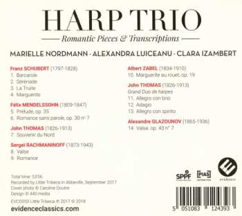 CD Marielle Nordmann: Harp Trio: Romantic Pieces & Transcriptions