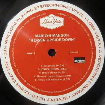 LP Marilyn Manson: Heaven Upside Down
