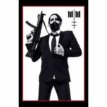 Merch Marilyn Manson: Textilný plagát Machine Gun