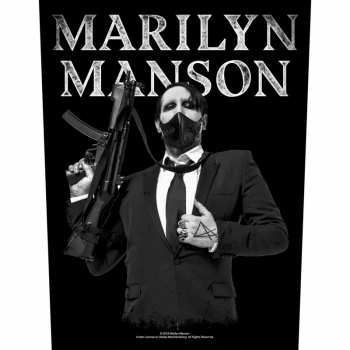 Merch Marilyn Manson: Nášivka na chrbát Machine Gun 