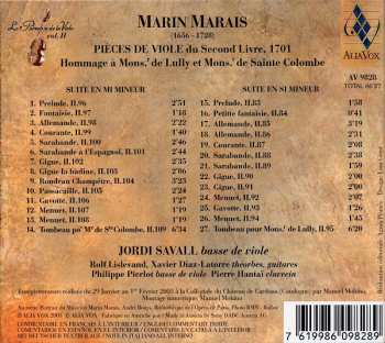 CD Pierre Hantaï: Pièces De Viole Du Second Livre, 1701 (Hommage À Mons.ʳ De Lully Et Mons.ʳ De Sainte Colombe)