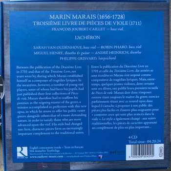 4CD/Box Set Marin Marais: Troisième livre de pièces de viole