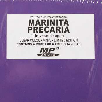 LP Marinita Precaria: Un Vaso De Agua CLR | LTD