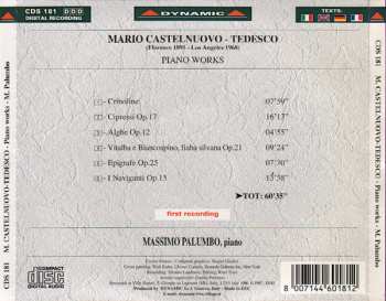 CD Mario Castelnuovo Tedesco: Piano Works