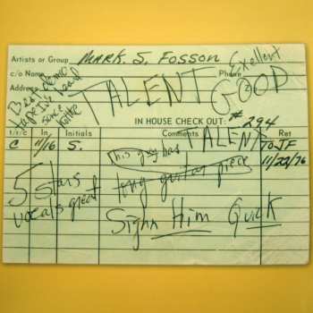 CD Mark Fosson: The Lost Takoma Sessions