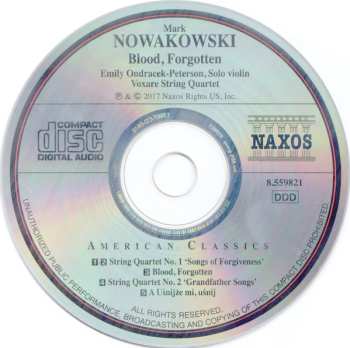 CD Mark Nowakowski: Blood, Forgotten