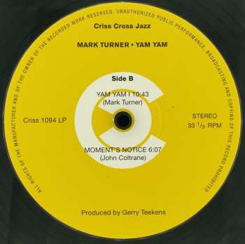 2LP Mark Turner Quintet: Yam Yam