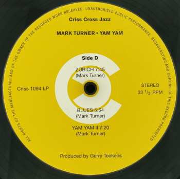 2LP Mark Turner Quintet: Yam Yam