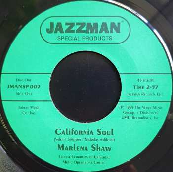2SP Marlena Shaw: Marlena Shaw EP