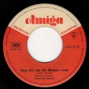 SP Marlene Dietrich: Marlene Dietrich Singt